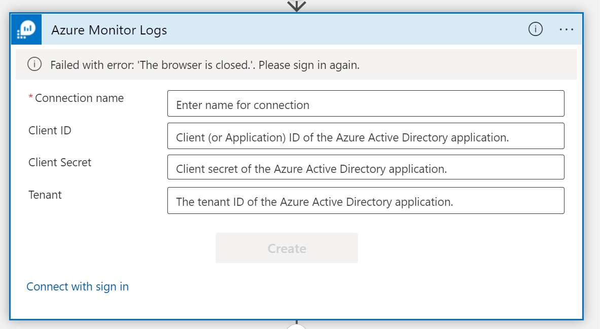 Azure Monitor connector