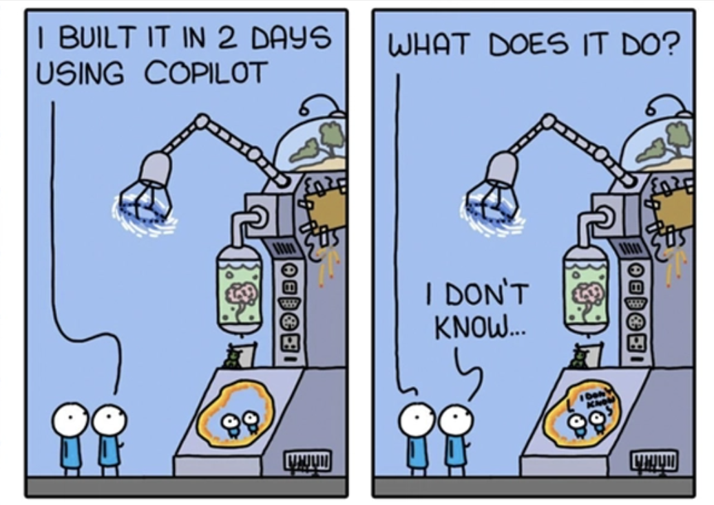 cartoon on copilot
