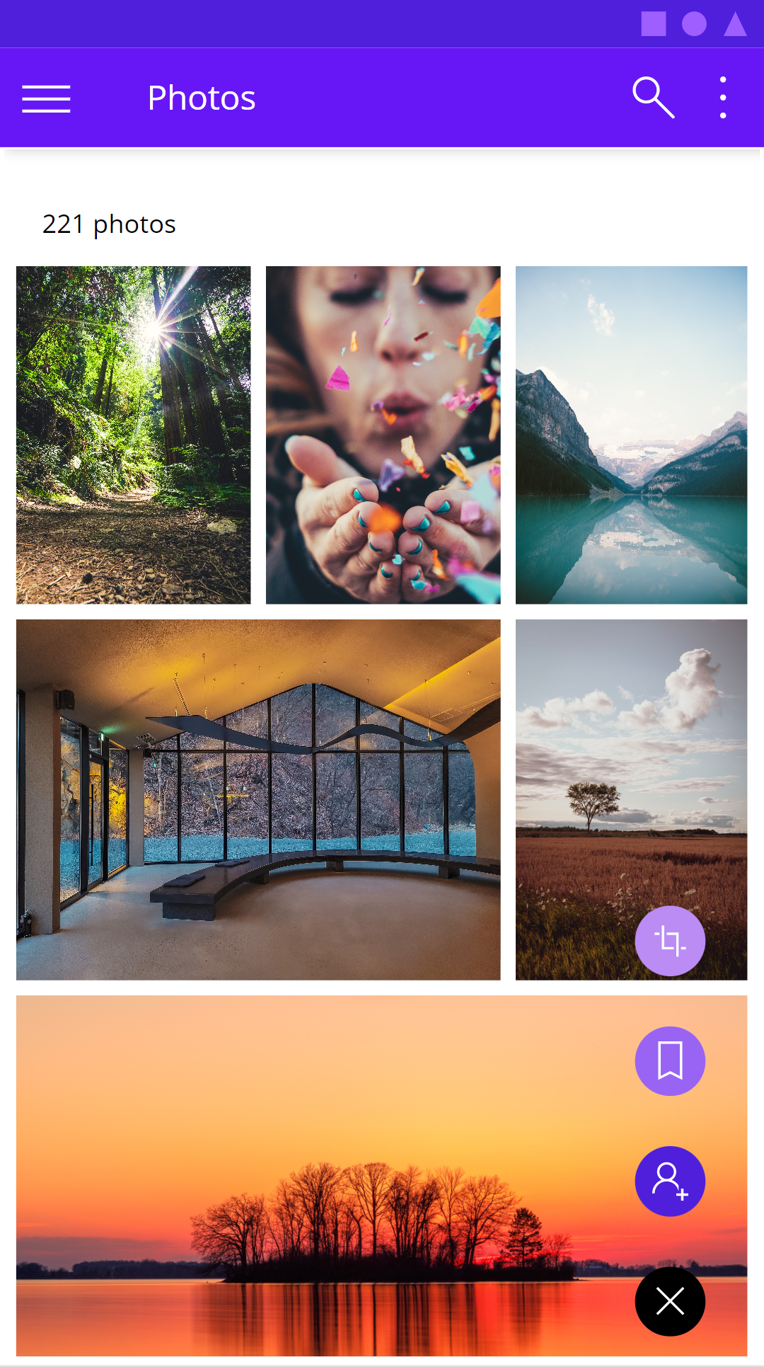 Material Design gallery in Power Apps