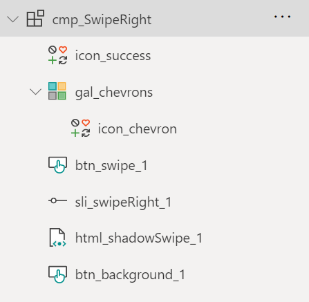 swipeRight component controls